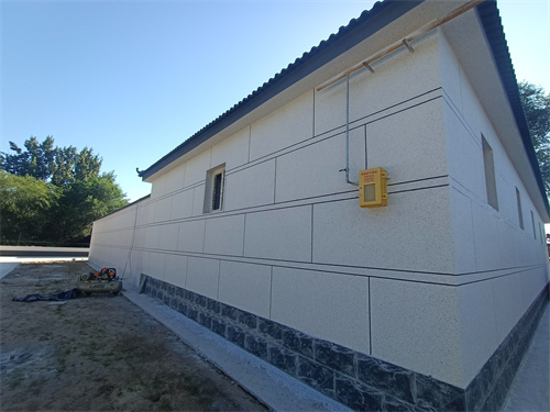 通州自建房外墻水包砂仿石漆案例